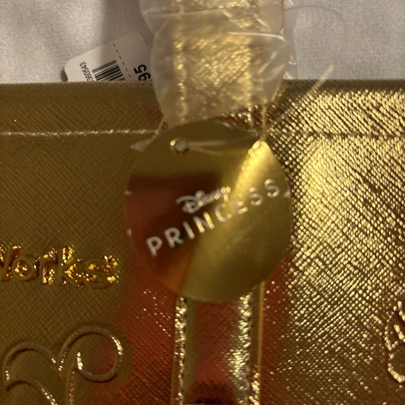 Disney Gold Metallic Tote Bag with Textured Finish - Picture 4 of 7